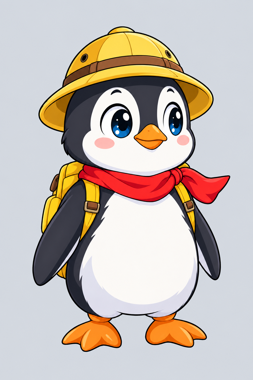 ペンタ：探検帽のペンギンの質問役